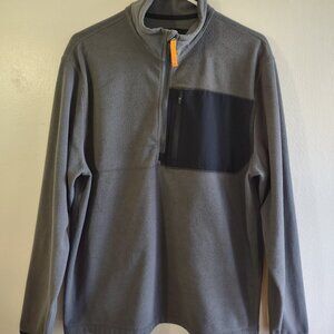 Vintage Timberland Men's Zip Up Fleece Pullover Long Sleeve  Large